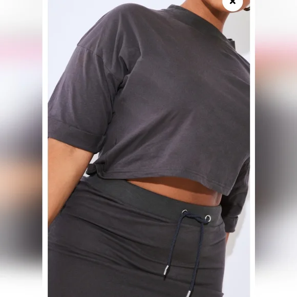 Grey pretty little thing 2 piece outfit - Picture 3 of 16